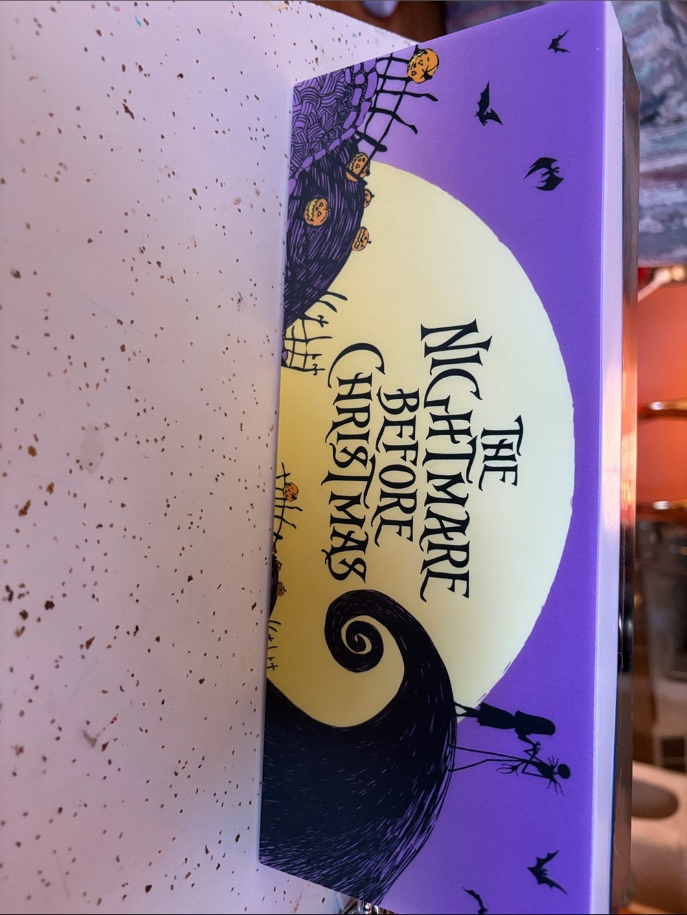 The Nightmare Before Christmas Decorative Box - Purple & Yellow/Lights Up/Disney